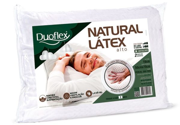 Travesseiro Duoflex NATURAL LÁTEX ALTO